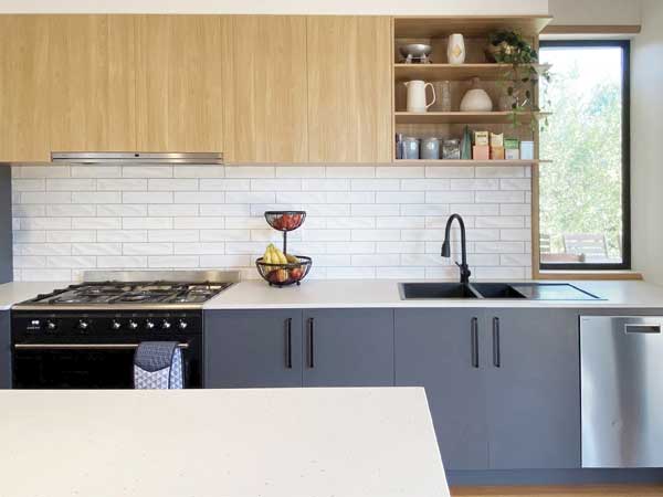 Contemporary Two-toned Galley Kitchen - Kind Kitchens