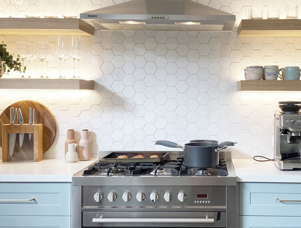 Beautiful Kitchen Design with Ceiling Lighting